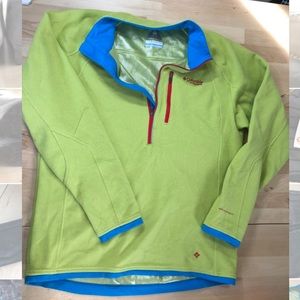 Lime Green Columbia Fleece. men’s M